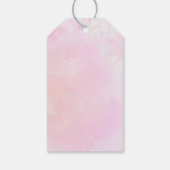 Bunny Rabbit Pink Balloons Girl Baby shower Cadeaulabel (Achterkant)