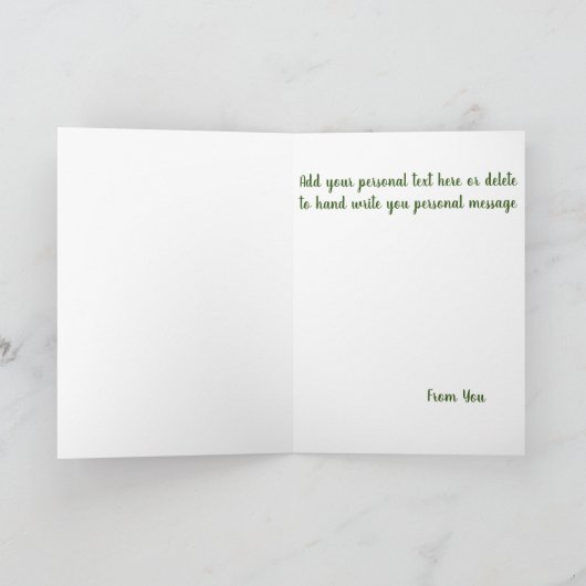 Bunny Rabbit Pink Flowers Kaart (Binnen)