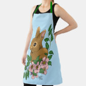 Bunny Rabbit Pink Flowers Schort (Insitu)