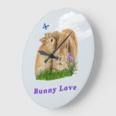 Bunny rabbit poster grote klok (Hoek)