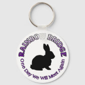 BUNNY RABBIT RAINBOW BRIDGE SLEUTELHANGER (Voorkant)