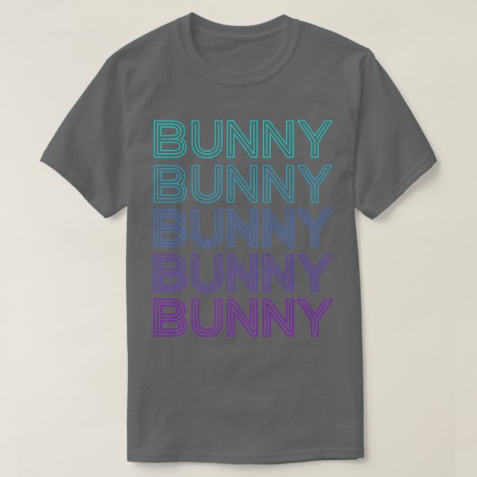 Bunny Rabbit Retro T-shirt (Design voorkant)