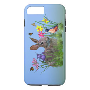 Bunny Rabbit, Robin en Flowers,  Case-Mate iPhone Case