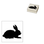 Bunny Rabbit Rubberstempel (Gestempeld)