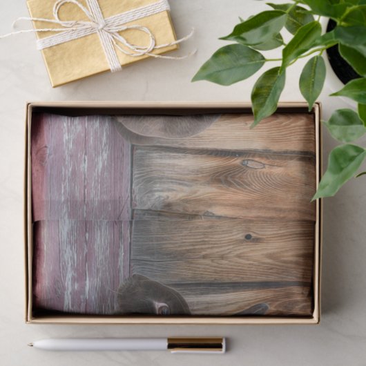 Bunny Rabbit Rustiek Bruin Land Boerderij Tissuepapier (Geschenk)