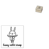 Bunny Rabbit Sketch Animal Rubberstempel (Gestempeld)