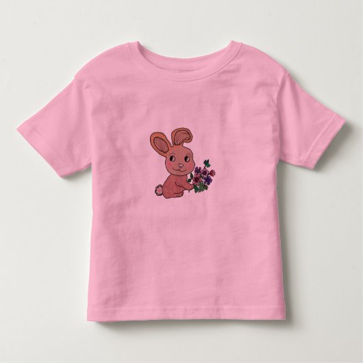 Bunny Rabbit Smile Kinder Shirts (Voorkant)