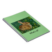 Bunny Rabbit Spiral Photo Notebook Notitieboek (Rechterzijde)