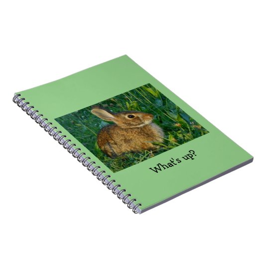 Bunny Rabbit Spiral Photo Notebook Notitieboek (Rechterzijde)