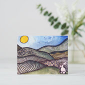 Bunny Rabbit Spring                                Briefkaart (Staand voorkant)