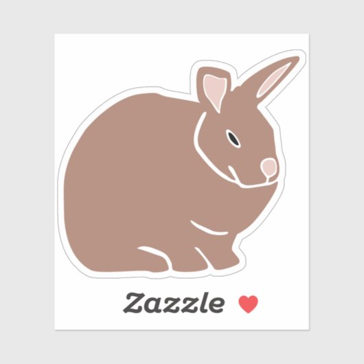 Bunny Rabbit Sticker (Vel)