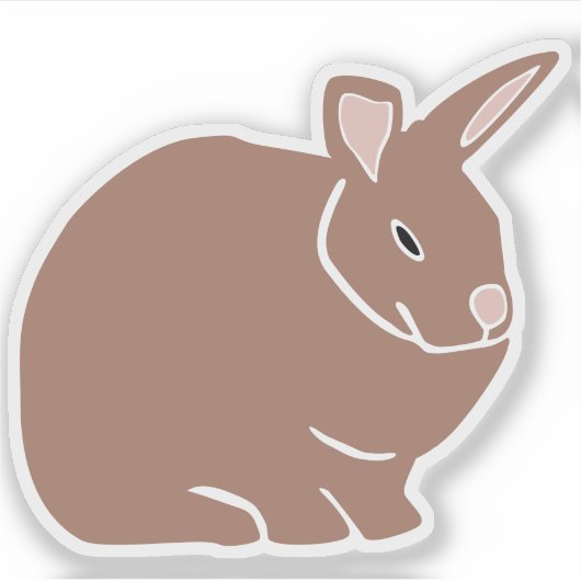 Bunny Rabbit Sticker (Voorkant)