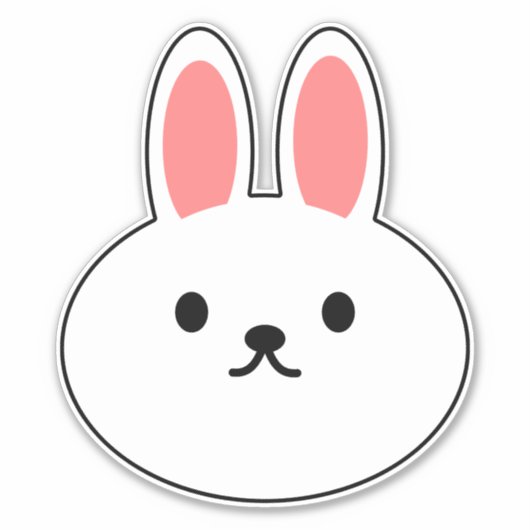 Bunny Rabbit Sticker (Voorkant)