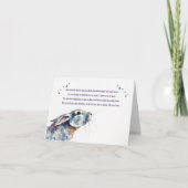 Bunny Rabbit Sympathy with Spiritual Type Poem Kaart (Voorkant)