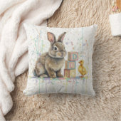 Bunny Rabbit Throw Cushion Kussen (Deken)