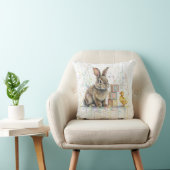 Bunny Rabbit Throw Cushion Kussen (Stoel)
