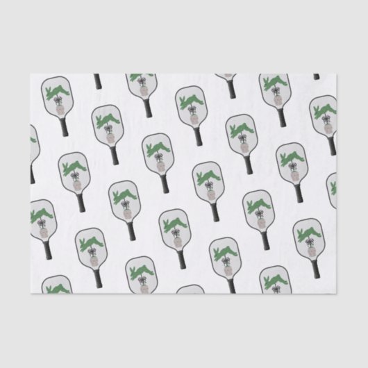 Bunny Rabbit Topiary Ginger jar jars Tissuepapier (Voorkant)