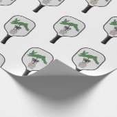 Bunny Rabbit Topiary Ginger jar jars Wrapping Pape Cadeaupapier (Hoek)