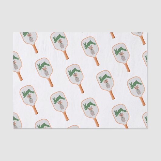 Bunny Rabbit Topiary Ginger jar jars Wrapping Pape Tissuepapier (Voorkant)