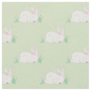Bunny Rabbit Waterverf Baby Room Decor Stof