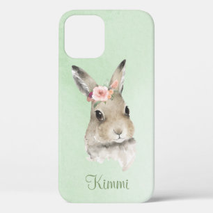 Bunny Rabbit Waterverf Green Name Minimalistics Case-Mate iPhone Case