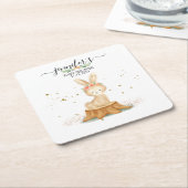 Bunny Rabbit wildlife baby newborn Kartonnen Onderzetters (Schuin)