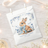 Bunny Rabbit Willdflower Baby shower Boy Bedankzakje (Geknipt)