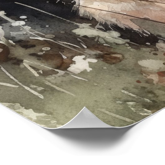 Bunny Rabbit Woodland Animal Art Print Poster (Hoek)