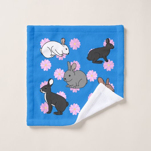 Bunny Rabbits Bad Handdoek (Wasdoekje)