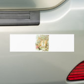 Bunny Rabbits: Blackberry Picking (Beatrix Potter) Bumpersticker (Op auto)
