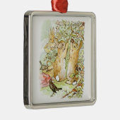 Bunny Rabbits: Blackberry Picking (Beatrix Potter) Metalen Ornament (Rechts)