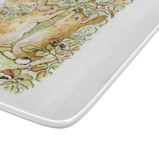 Bunny Rabbits: Blackberry Picking (Beatrix Potter) Snijplank (Hoek)