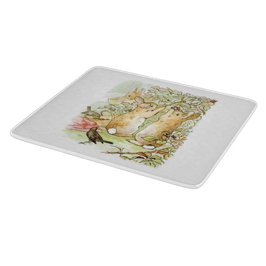 Bunny Rabbits: Blackberry Picking (Beatrix Potter) Snijplank (Hoek)