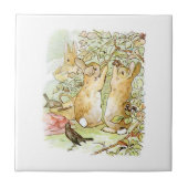 Bunny Rabbits: Blackberry Picking (Beatrix Potter) Tegeltje (Voorkant)