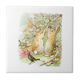 Bunny Rabbits: Blackberry Picking (Beatrix Potter) Tegeltje