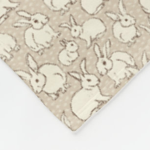 Bunny Rabbits Bonanza - patroon. Fleece Deken
