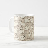 Bunny Rabbits Bonanza - patroon. Koffiemok (Voorkant links)