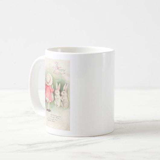  Bunny Rabbits Easter Greeting Koffiemok (Voorkant links)