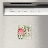 Bunny Rabbits Easter Greeting Magneet (Insitu (Vaatwasser))
