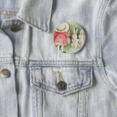  Bunny Rabbits Easter Greeting Ronde Button 5,7 Cm (In situ)