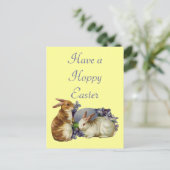 Bunny Rabbits Feestdagenkaart (Staand voorkant)