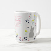 Bunny Rabbits Grandma van kleinkinderen Koffiemok (Voorkant rechts)