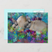 Bunny Rabbits in Fantasyland: A Hare Tale Briefkaart (Voorkant / Achterkant)