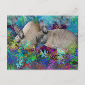 Bunny Rabbits in Fantasyland: A Hare Tale Briefkaart