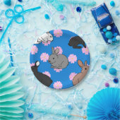 Bunny Rabbits Papieren Bordje (Feest)