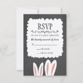 Bunny Rabbits Wedding RSVP (Voorkant)