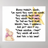 Bunny Rabbits Wiggle Print (Voorkant)