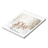 Bunny Rabbits Woods Christmas Notitieblok (Linkerzijde)