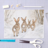 Bunny Rabbits Woods Christmas Tissuepapier (Craft)