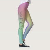 Bunny Rainbow Yoga Pants Leggings (Rechts)